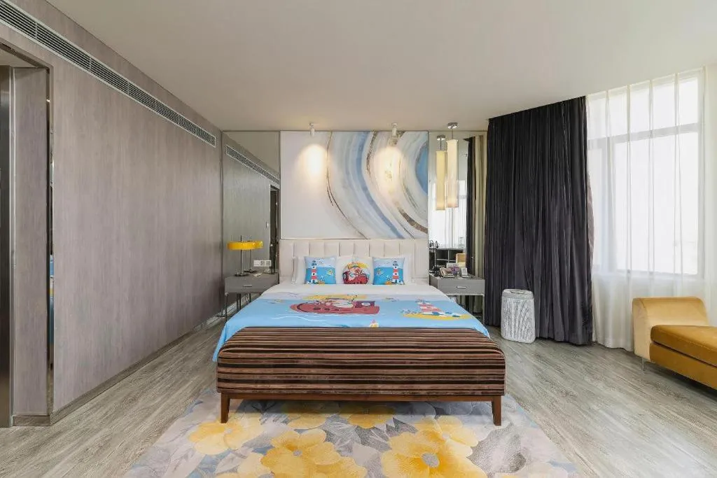 Bed in Jinjiang Metropolo Hotel Shenyang Country Garden Datong Lake Subway Station Branch