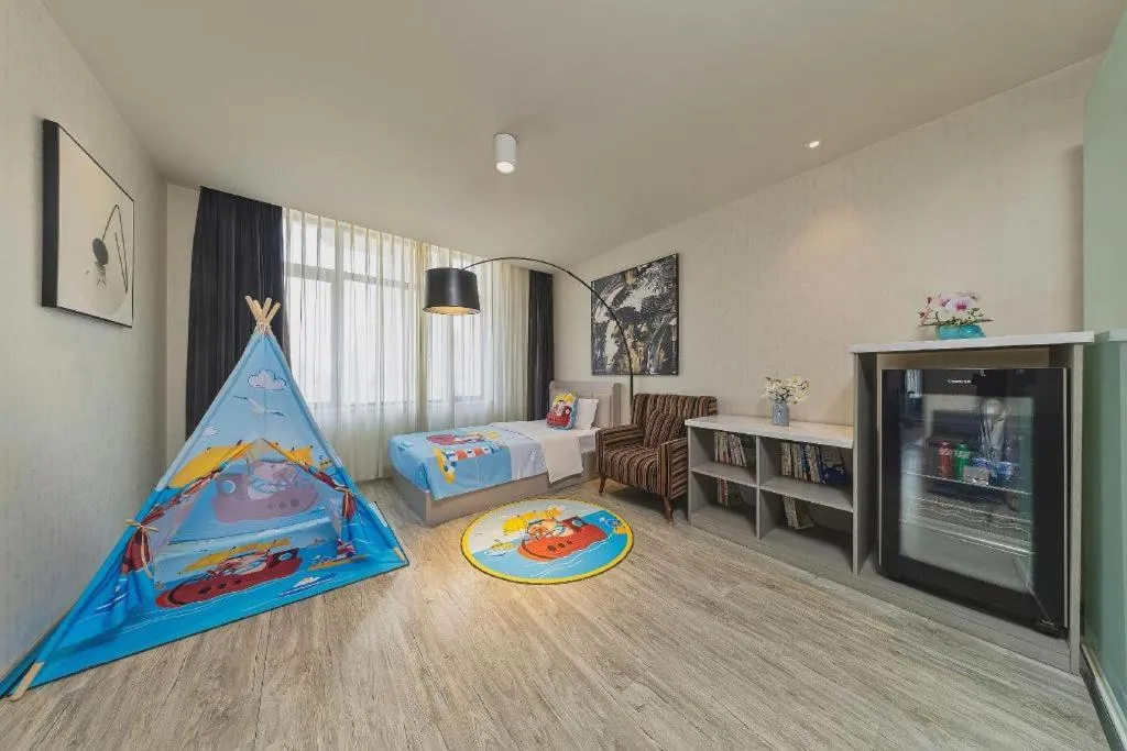 Bed in Jinjiang Metropolo Hotel Shenyang Country Garden Datong Lake Subway Station Branch