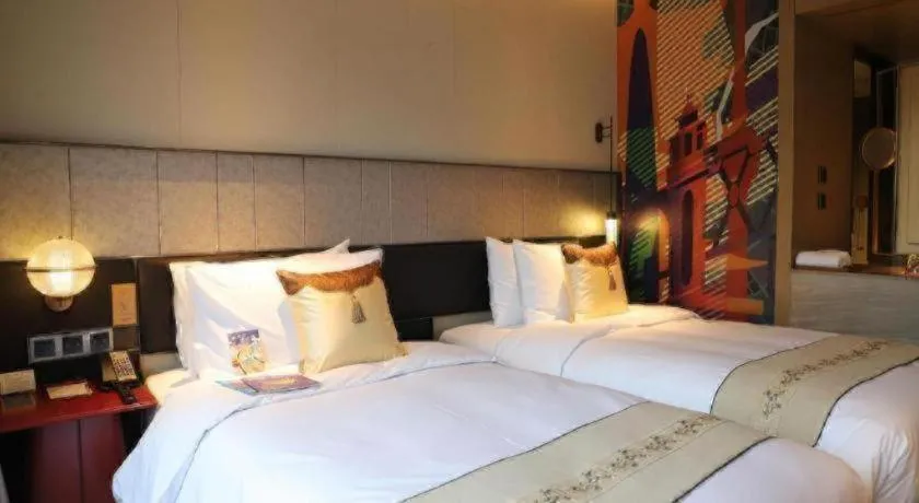 Bed in Ethos Hotel Wuhan Riverside