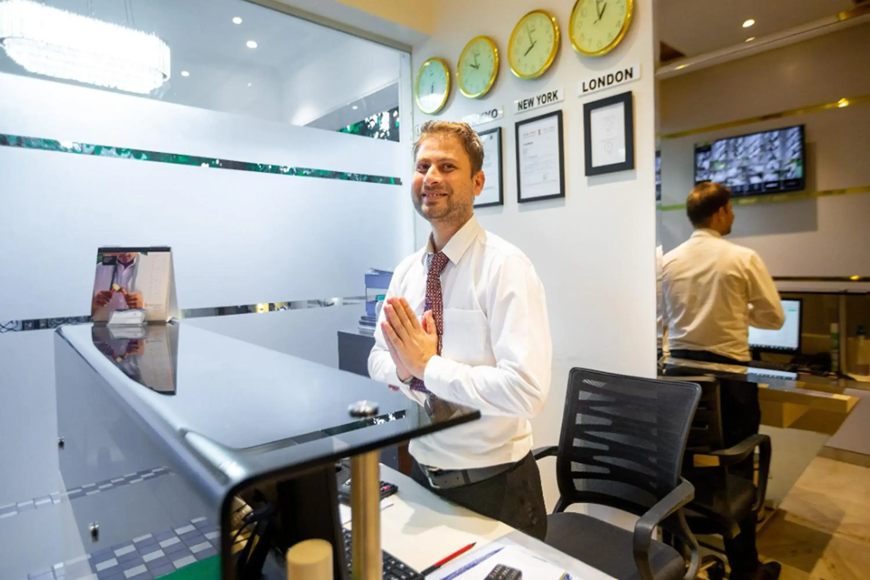 Lobby or reception in Hotel Pacific Residency Lobby or reception in Hotel Pacific Residency