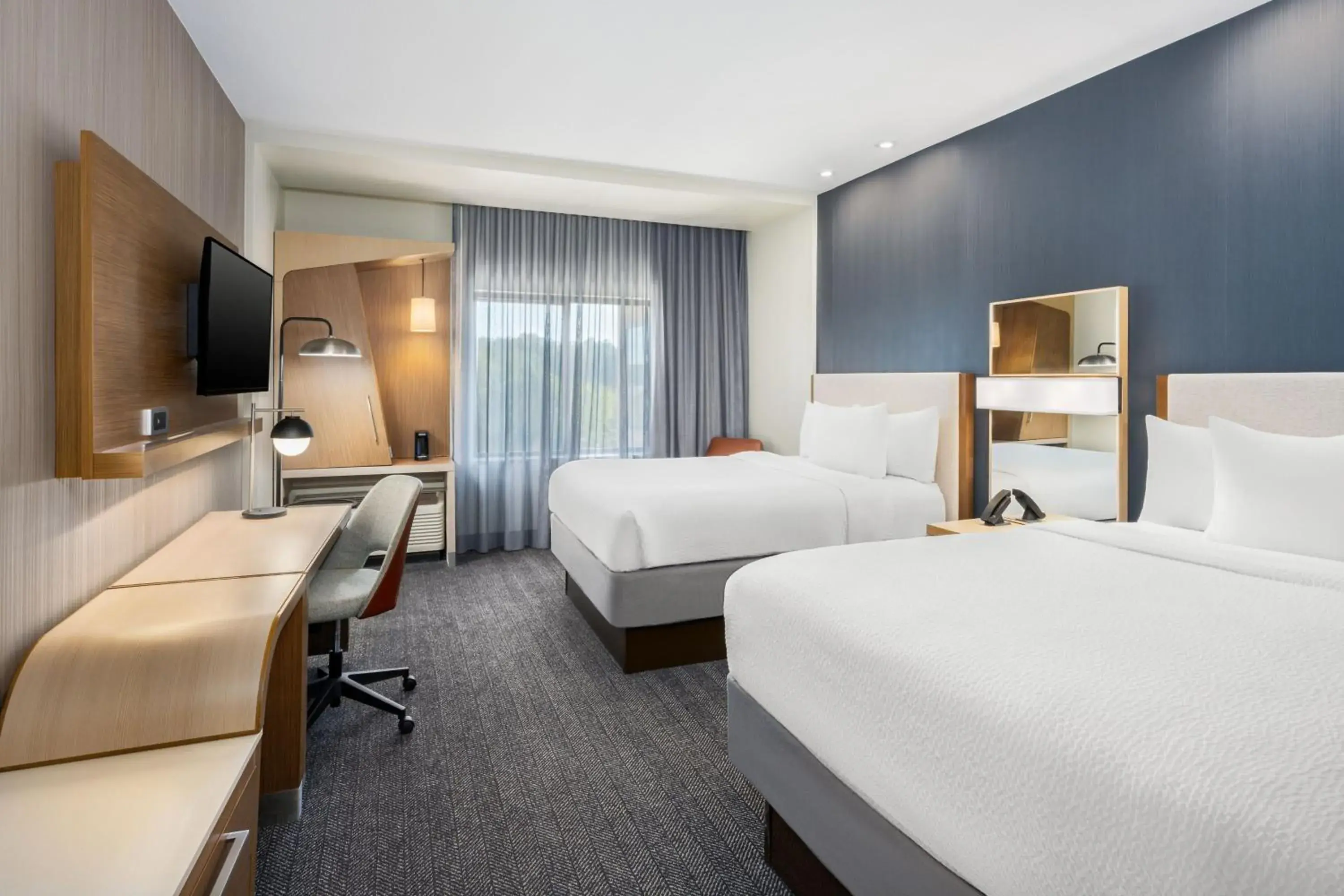 Queen Room with Two Queen Beds and Sofa Bed in Courtyard by Marriott Auburn Queen Room with Two Queen Beds and Sofa Bed in Courtyard by Marriott Auburn