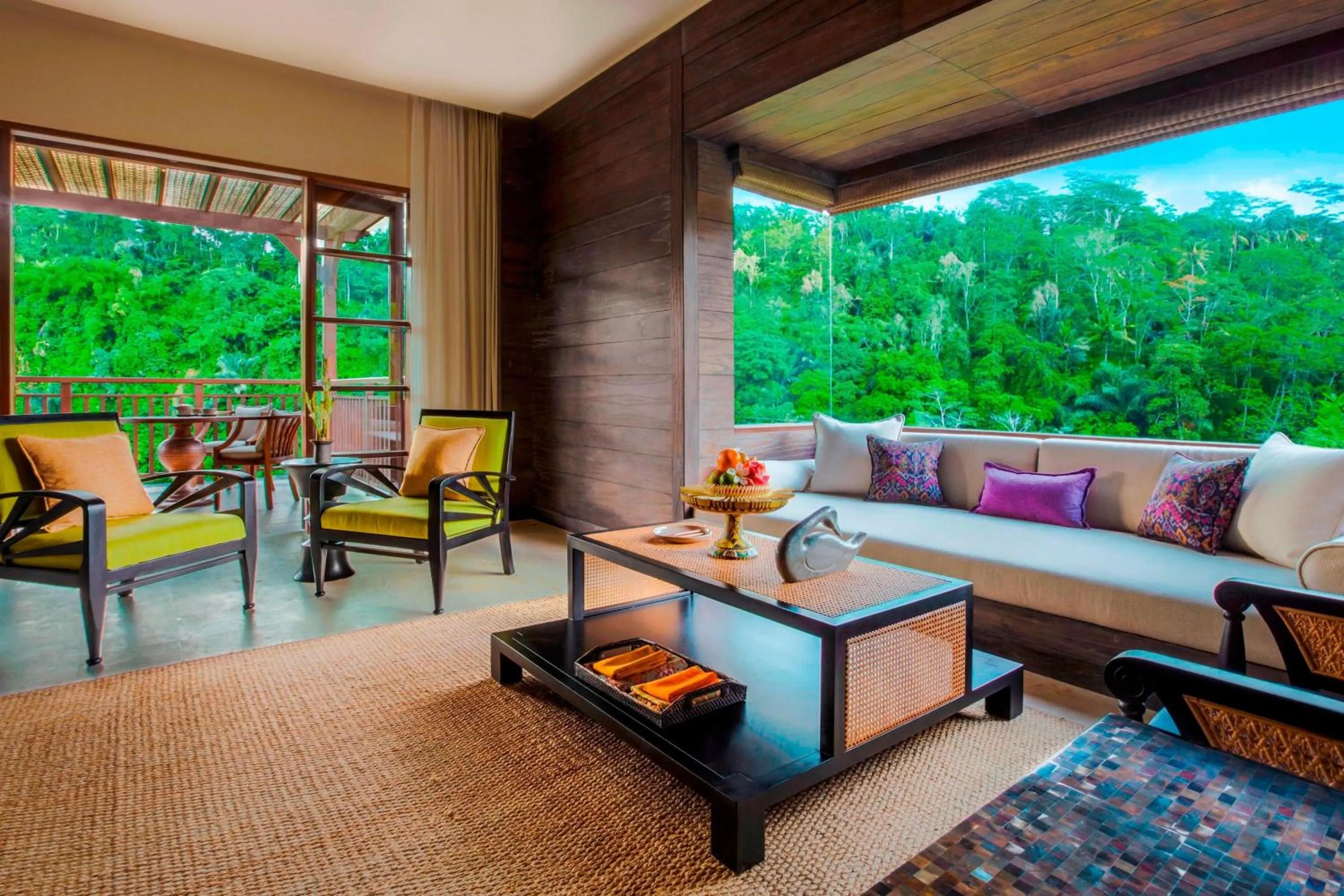 Living room in Mandapa, a Ritz-Carlton Reserve
