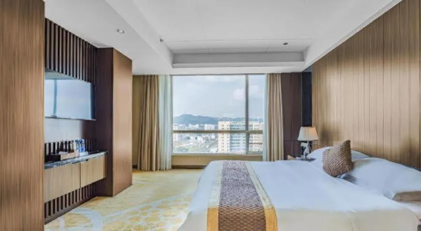 Bed in Santavan Hotel Shenzhen Guangming