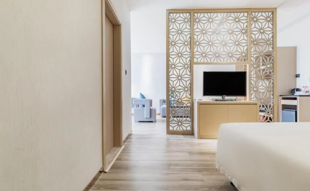 Bed in Atour Hotel Xiamen City Government Dongdu Passenger Transport Terminal