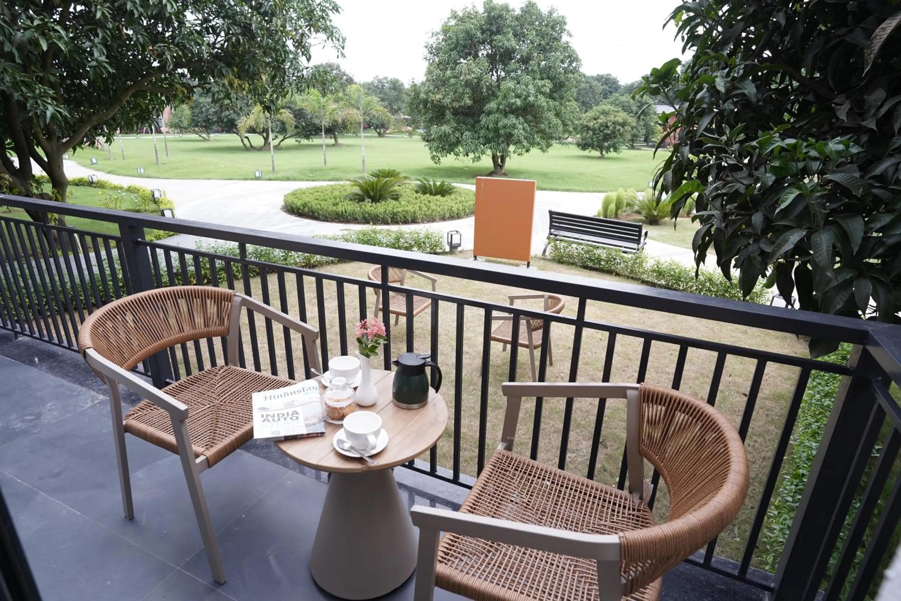Balcony/Terrace in Mamaya Resort & Spa By Four Leaf Hotels, Garh Mukteshwar