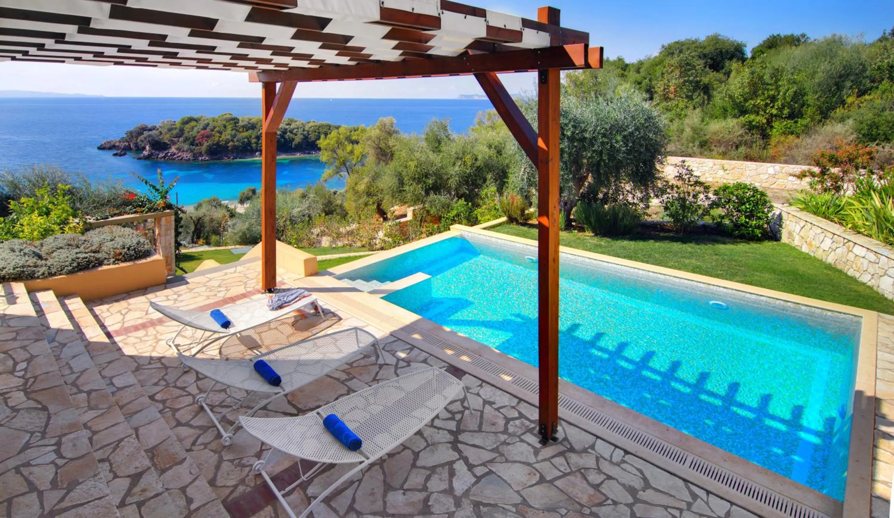 Patio in Sivota Seascape Luxury Villas & Residences