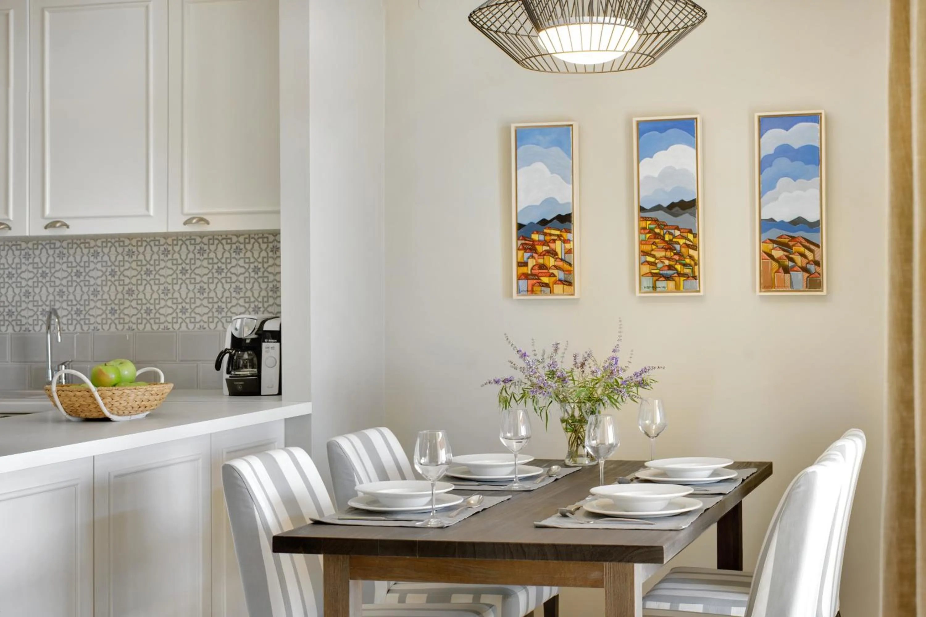 Kitchen or kitchenette in Sivota Seascape Luxury Villas & Residences