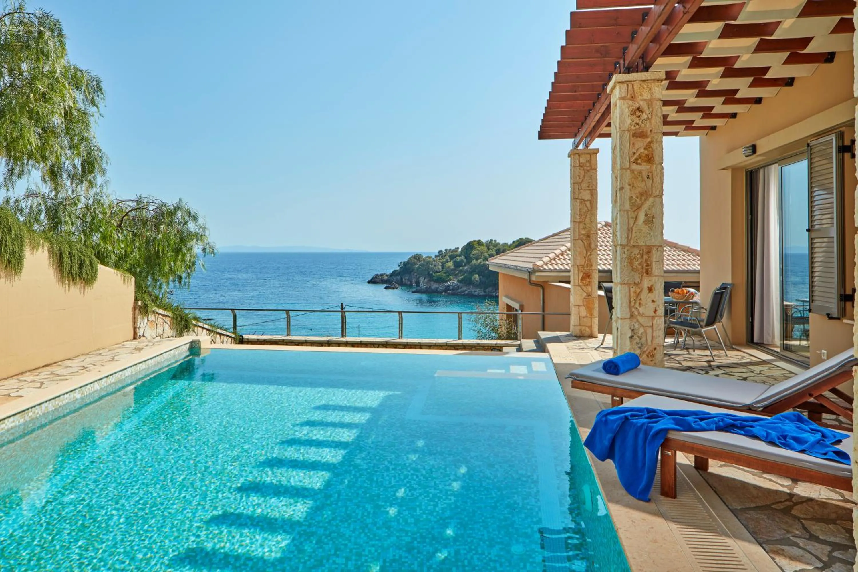 Patio in Sivota Seascape Luxury Villas & Residences