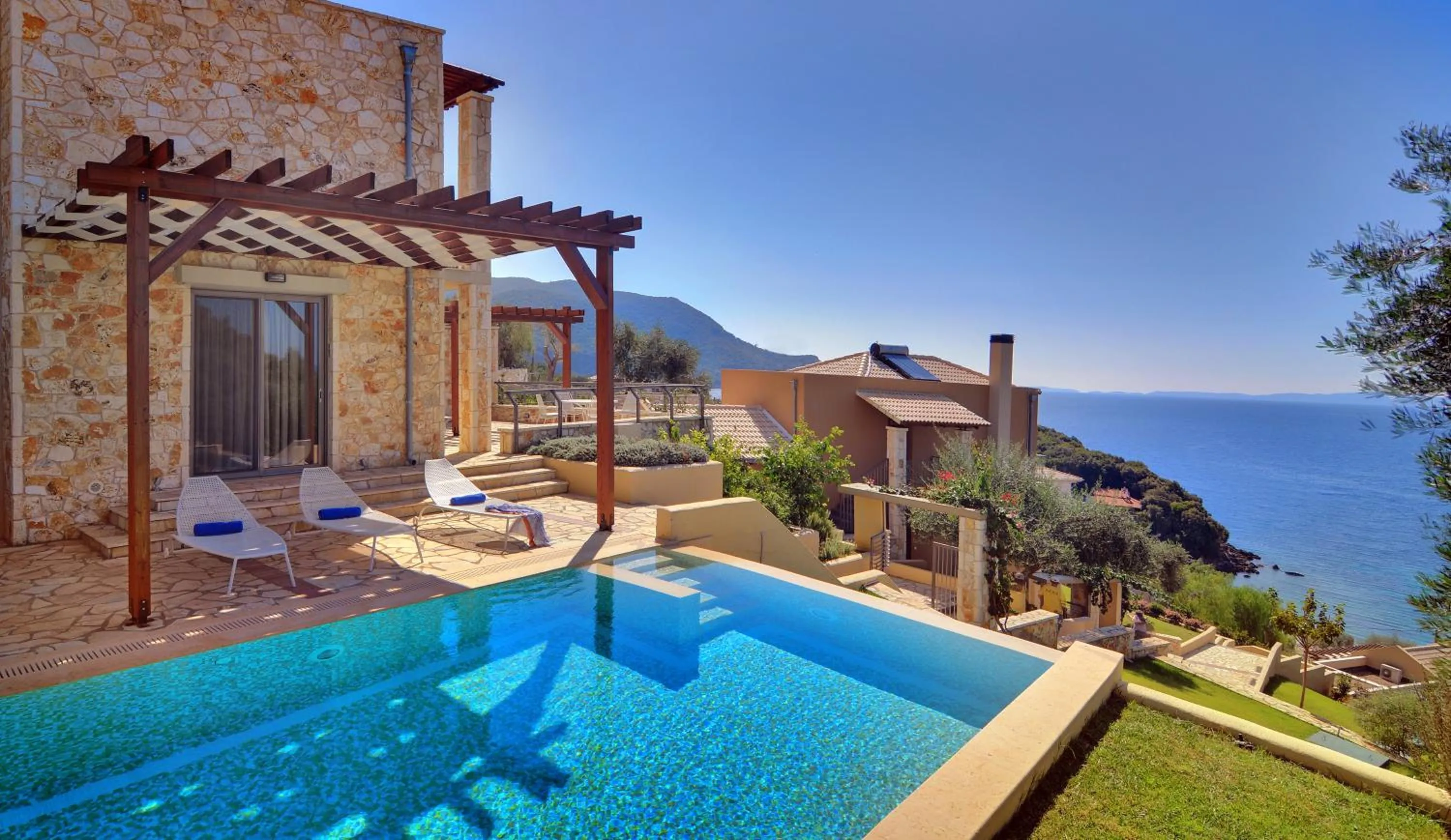 Patio in Sivota Seascape Luxury Villas & Residences