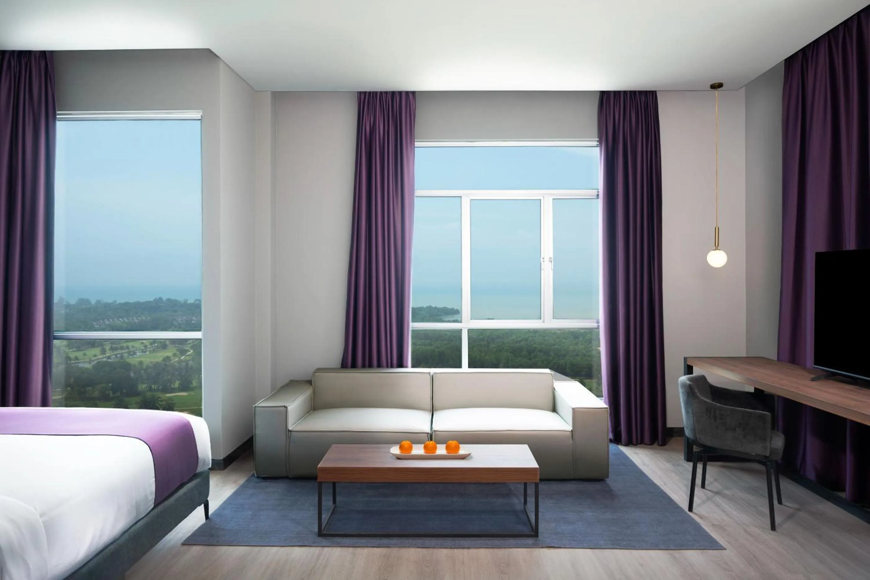 View (from property/room), Bed in Quest Hotel Midport Port Dickson