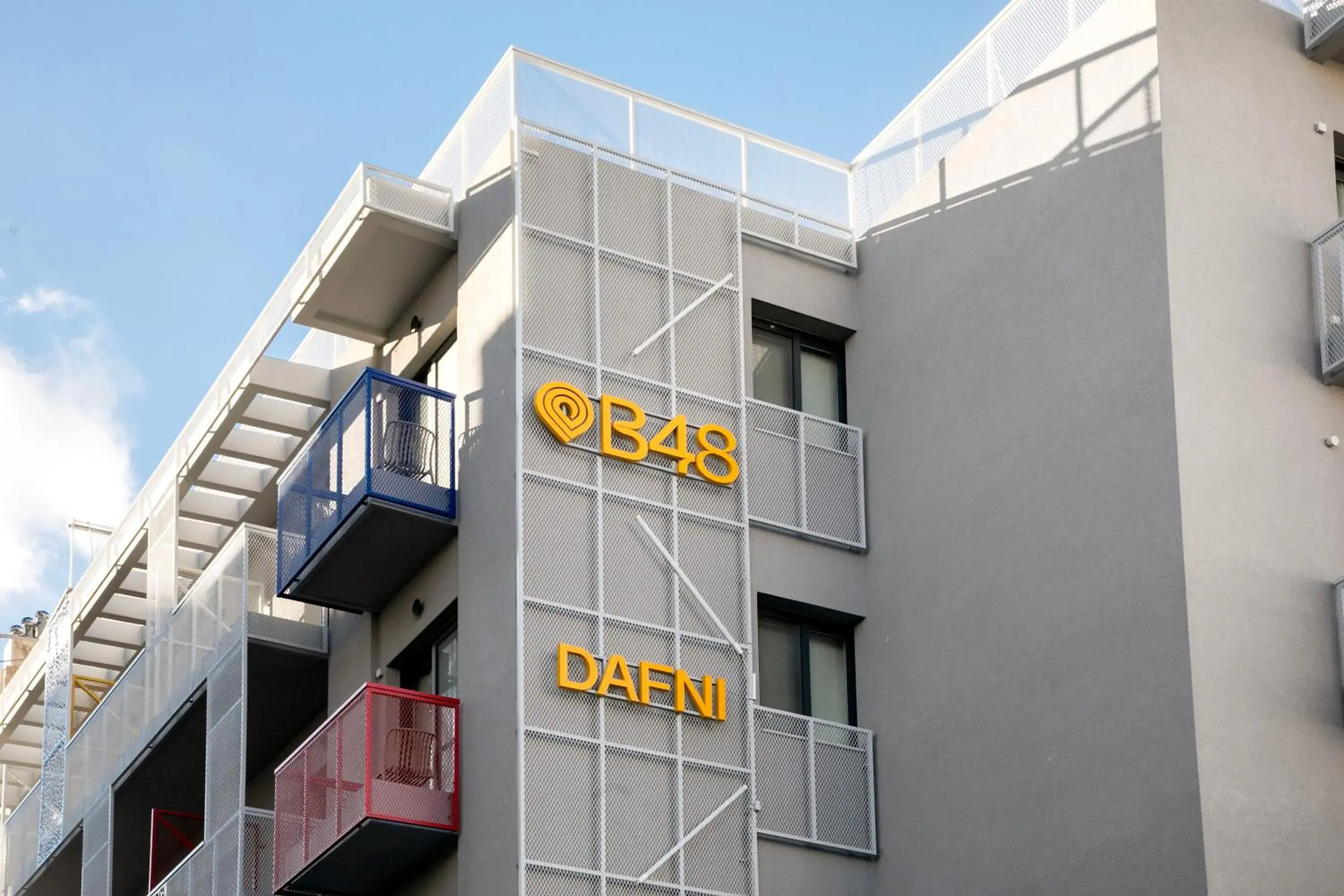 Facade/entrance in B48 Athens Dafni Facade/entrance in B48 Athens Dafni