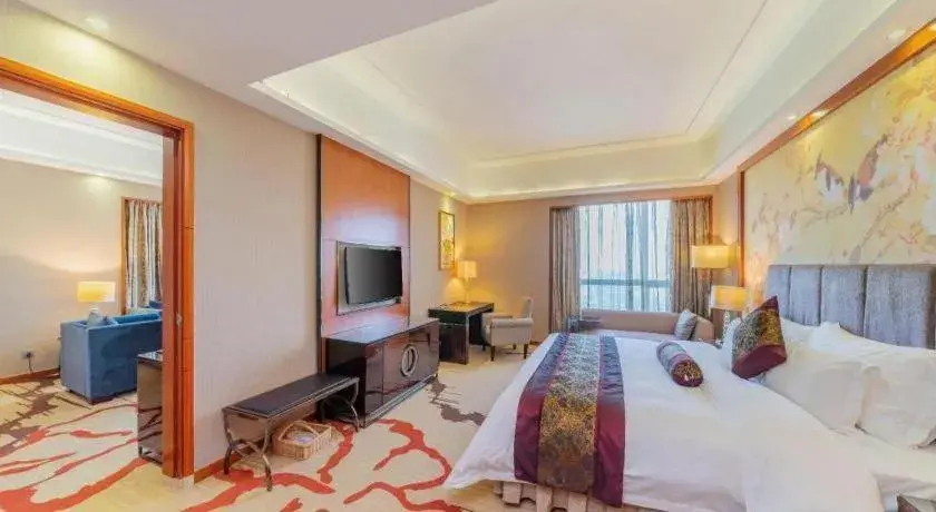 Bed in Yihao International Hotel Bed in Yihao International Hotel