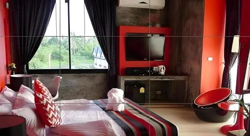 Bed in The B Ranong Trend Hotel Bed in The B Ranong Trend Hotel