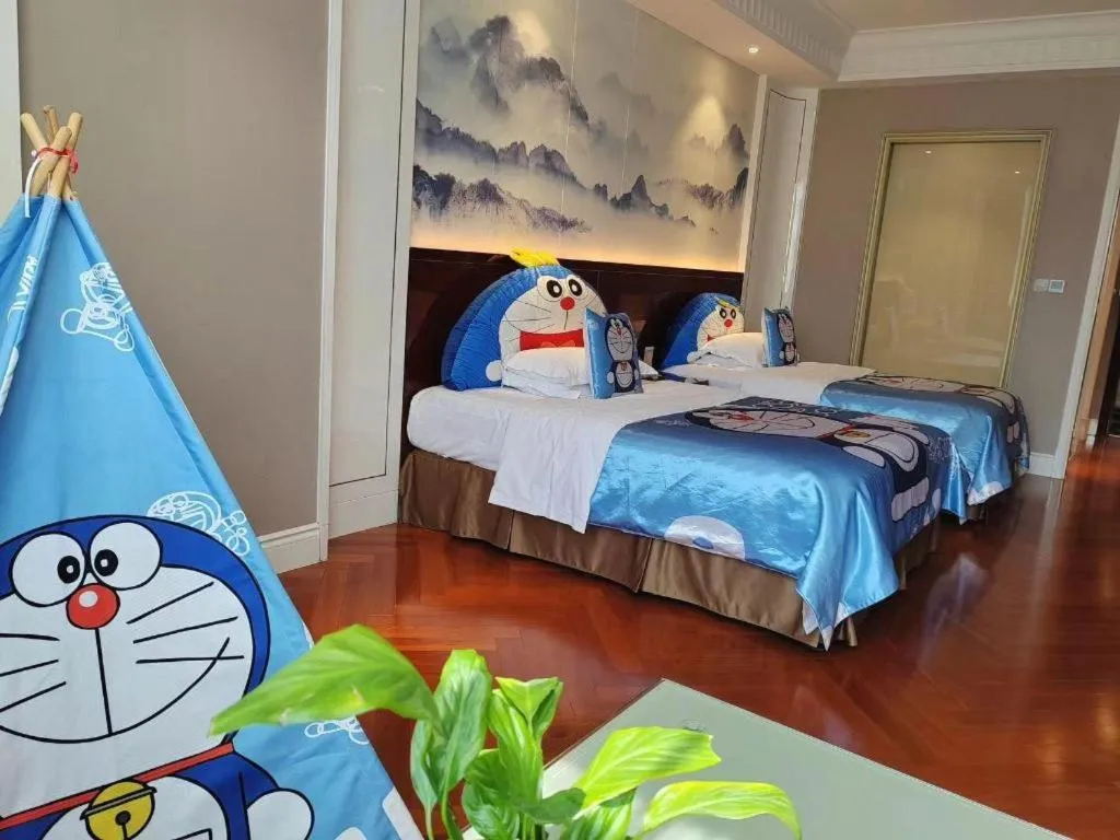 Bed in GreenTree Eastern Yancheng Binhai County Aobaolia Beichen Hotel