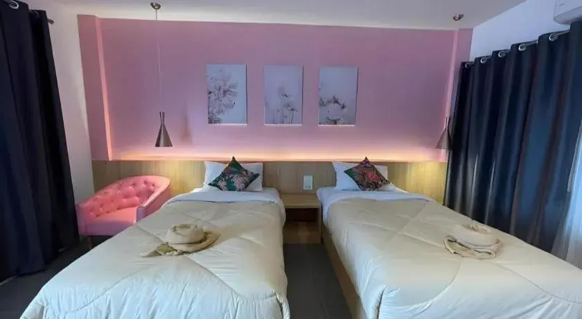 Bed in Kiatwimon Hotel Bed in Kiatwimon Hotel