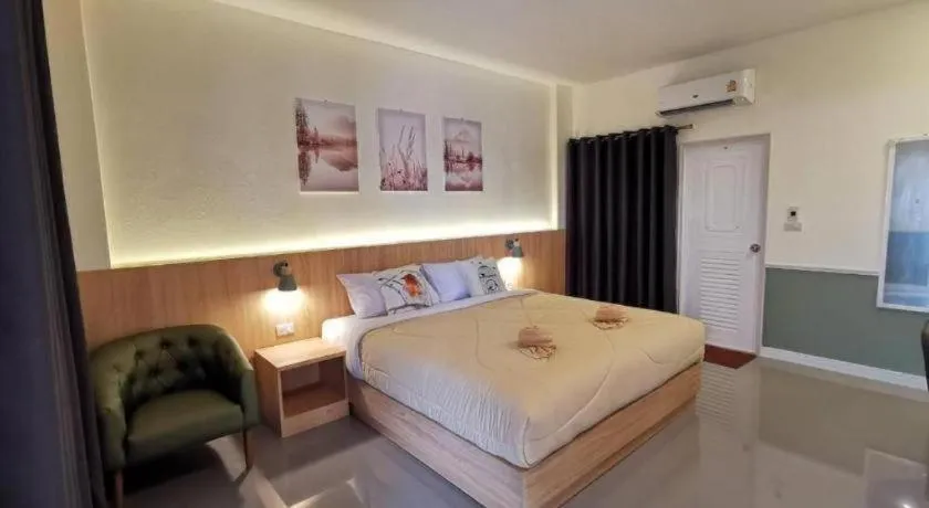 Bed in Kiatwimon Hotel