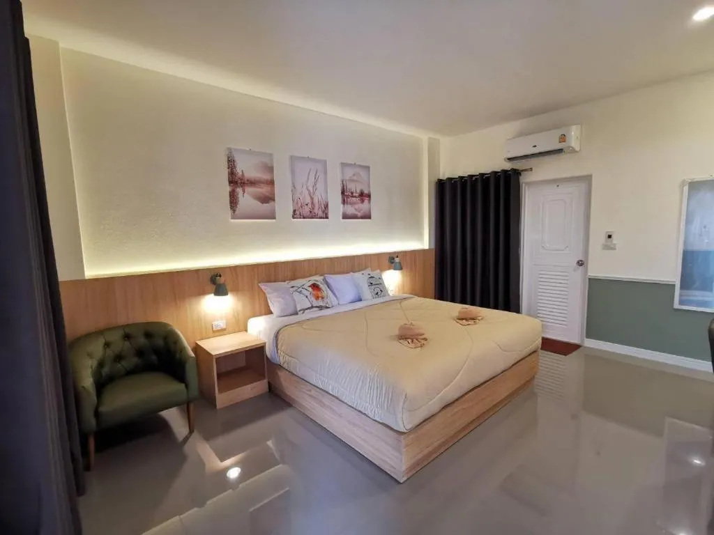 Bed in Kiatwimon Hotel