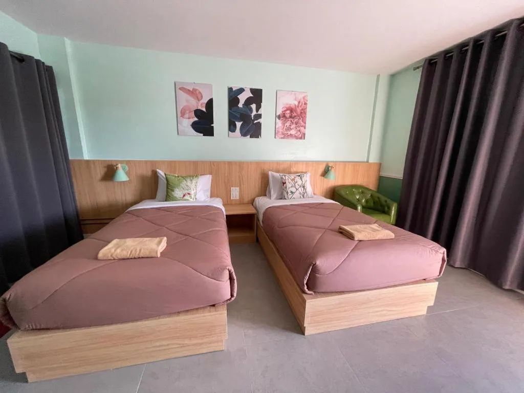 Bed in Kiatwimon Hotel