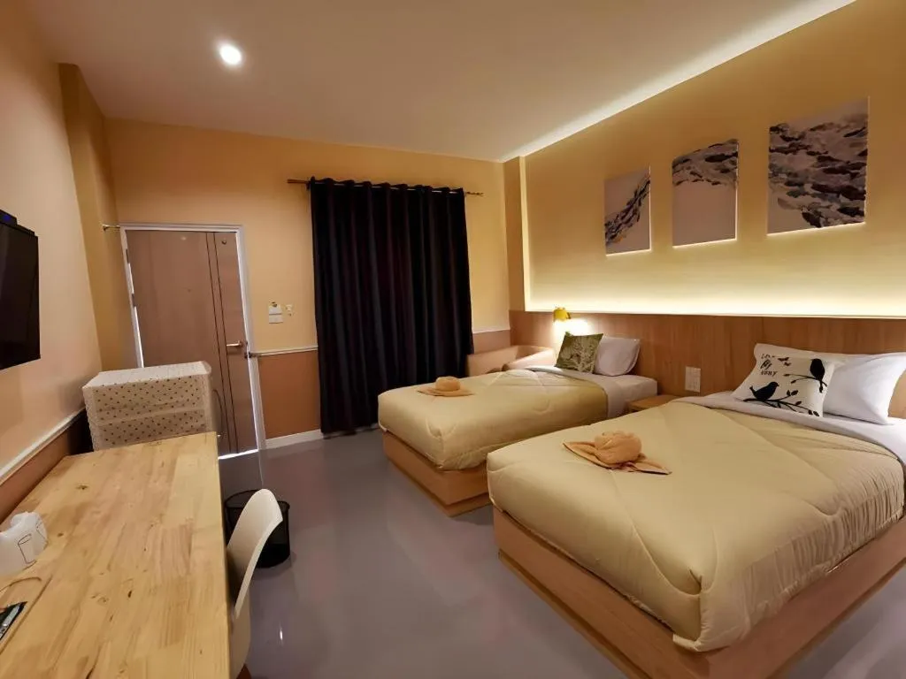 Bed in Kiatwimon Hotel