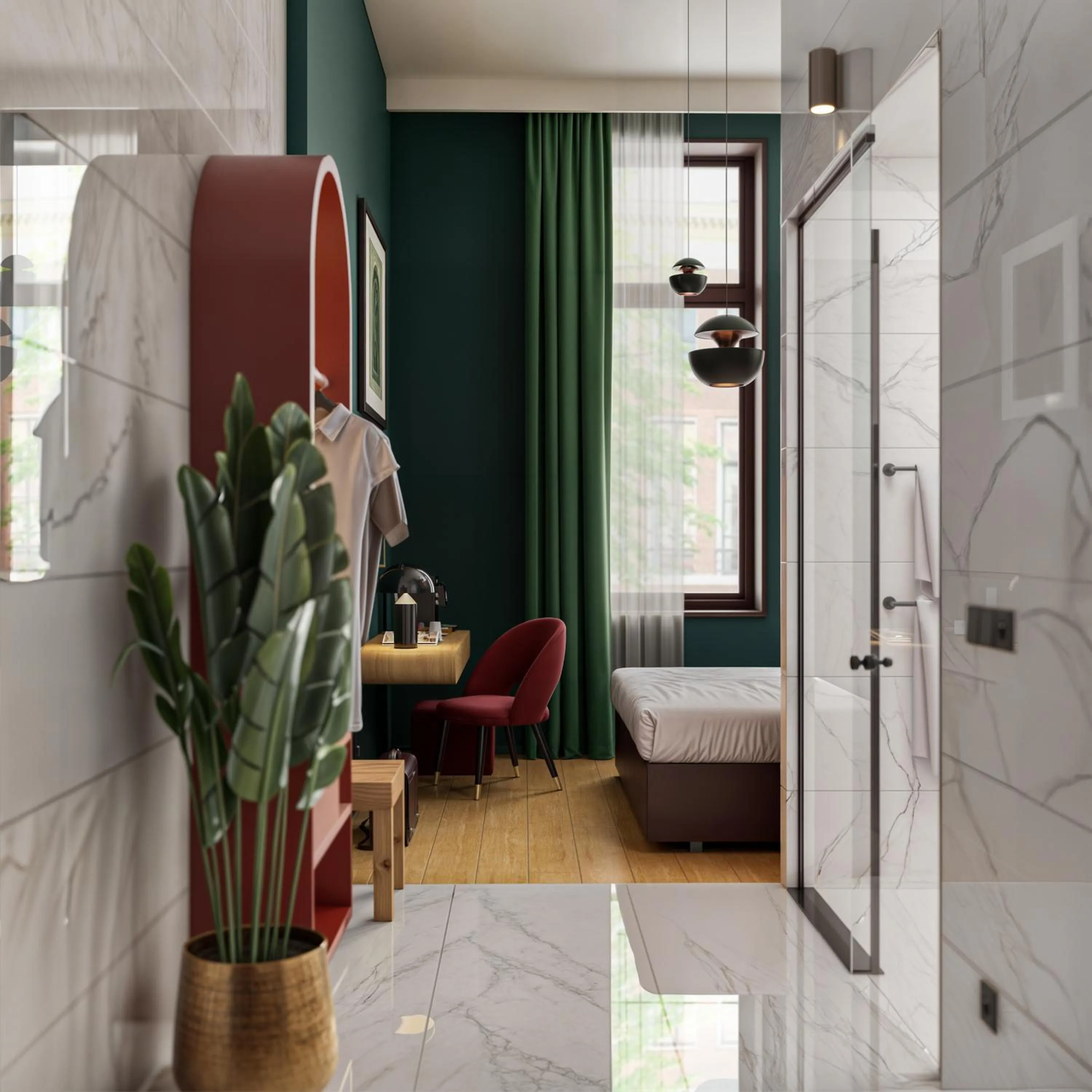 Bathroom in The Ald Hotel