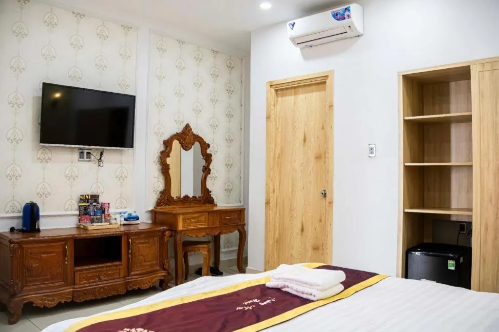 Bed in Hoang Mai Hotel