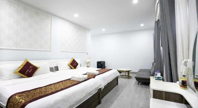 Bed in Hoang Mai Hotel