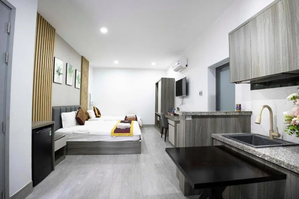 Bed in Hoang Mai Hotel