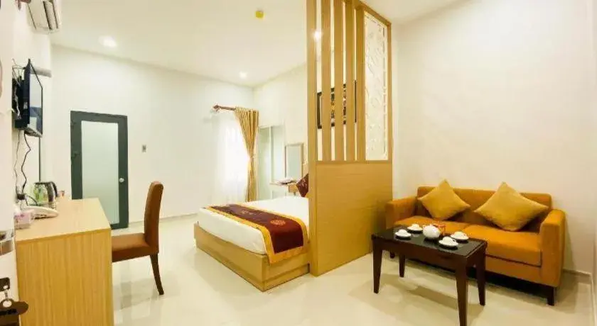 Bed in Hoang Mai Hotel Bed in Hoang Mai Hotel