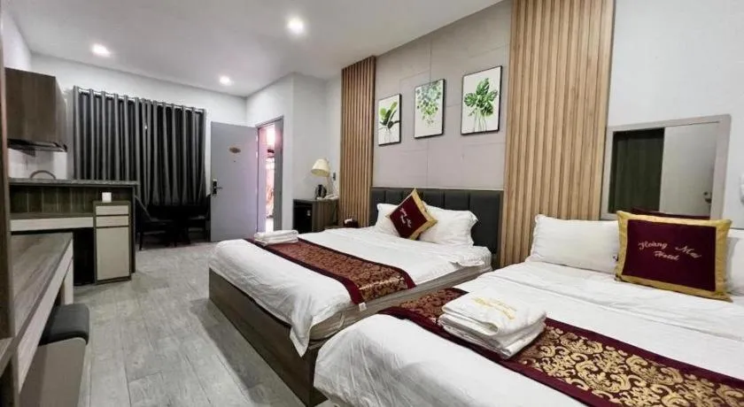 Bed in Hoang Mai Hotel