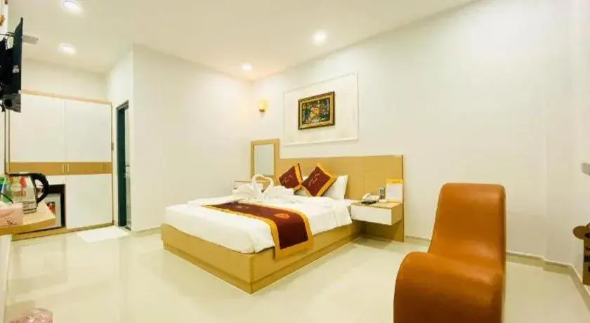 Bed in Hoang Mai Hotel Bed in Hoang Mai Hotel