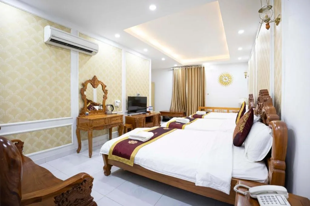 Bed in Hoang Mai Hotel