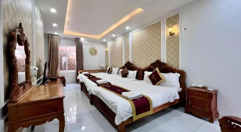 Bed in Hoang Mai Hotel Bed in Hoang Mai Hotel