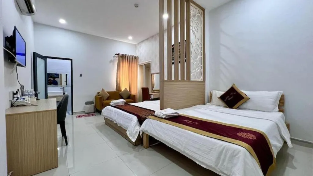 Bed in Hoang Mai Hotel