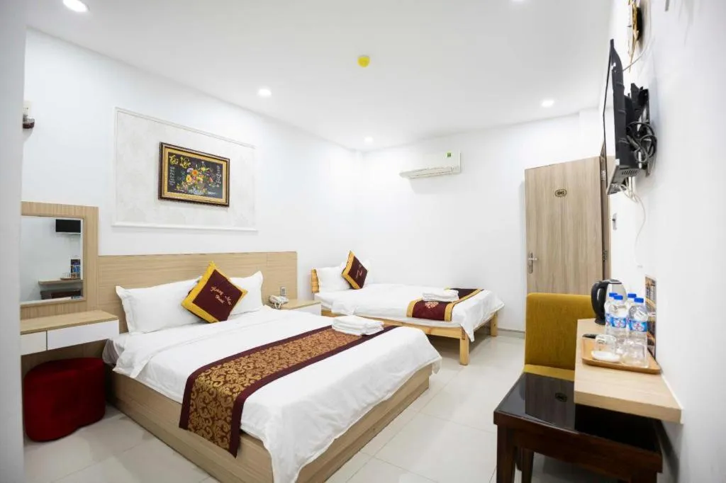 Bed in Hoang Mai Hotel