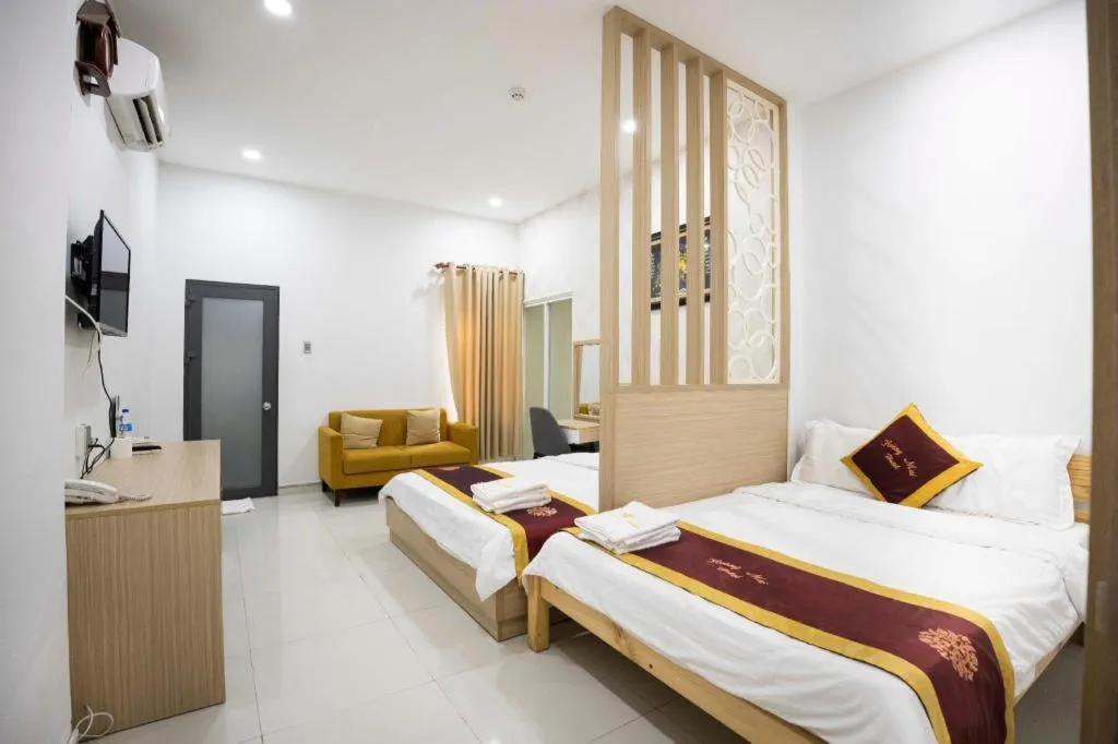 Bed in Hoang Mai Hotel