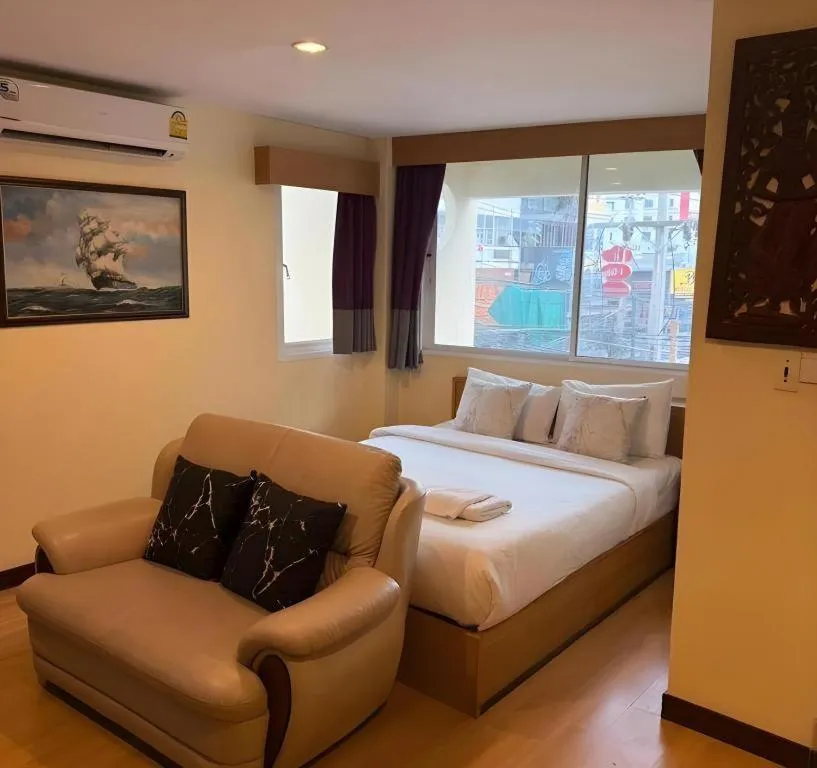 Bed in A7 Hotel Pattaya