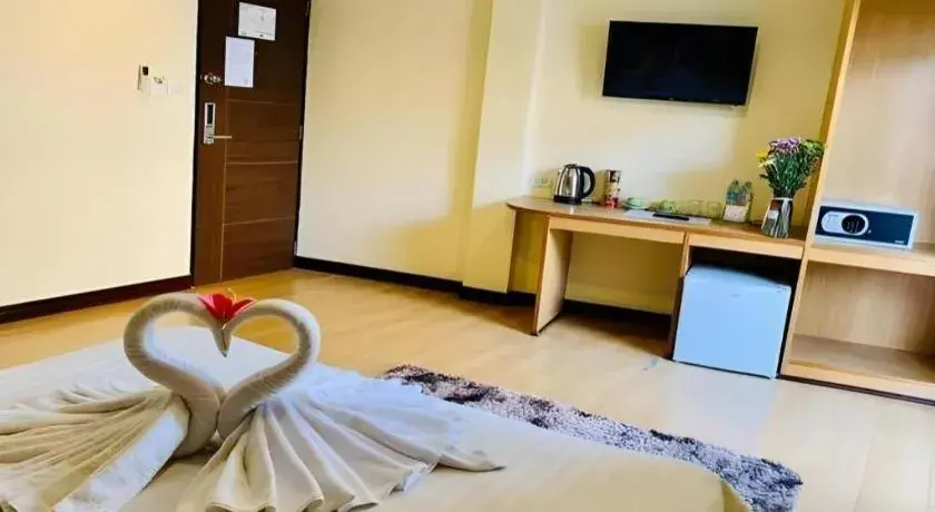 Bed in A7 Hotel Pattaya Bed in A7 Hotel Pattaya