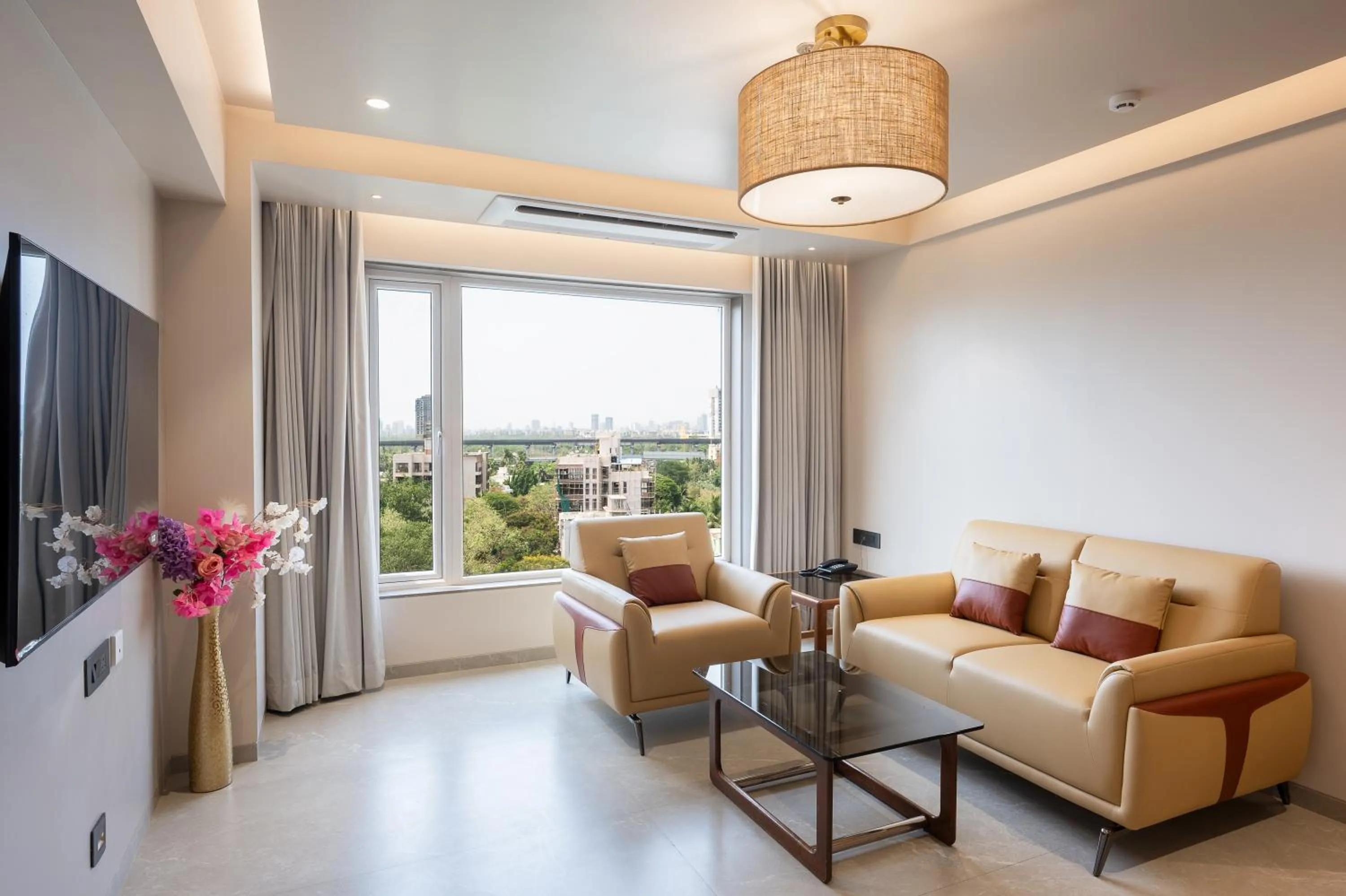 Living room in Nine Square Residency