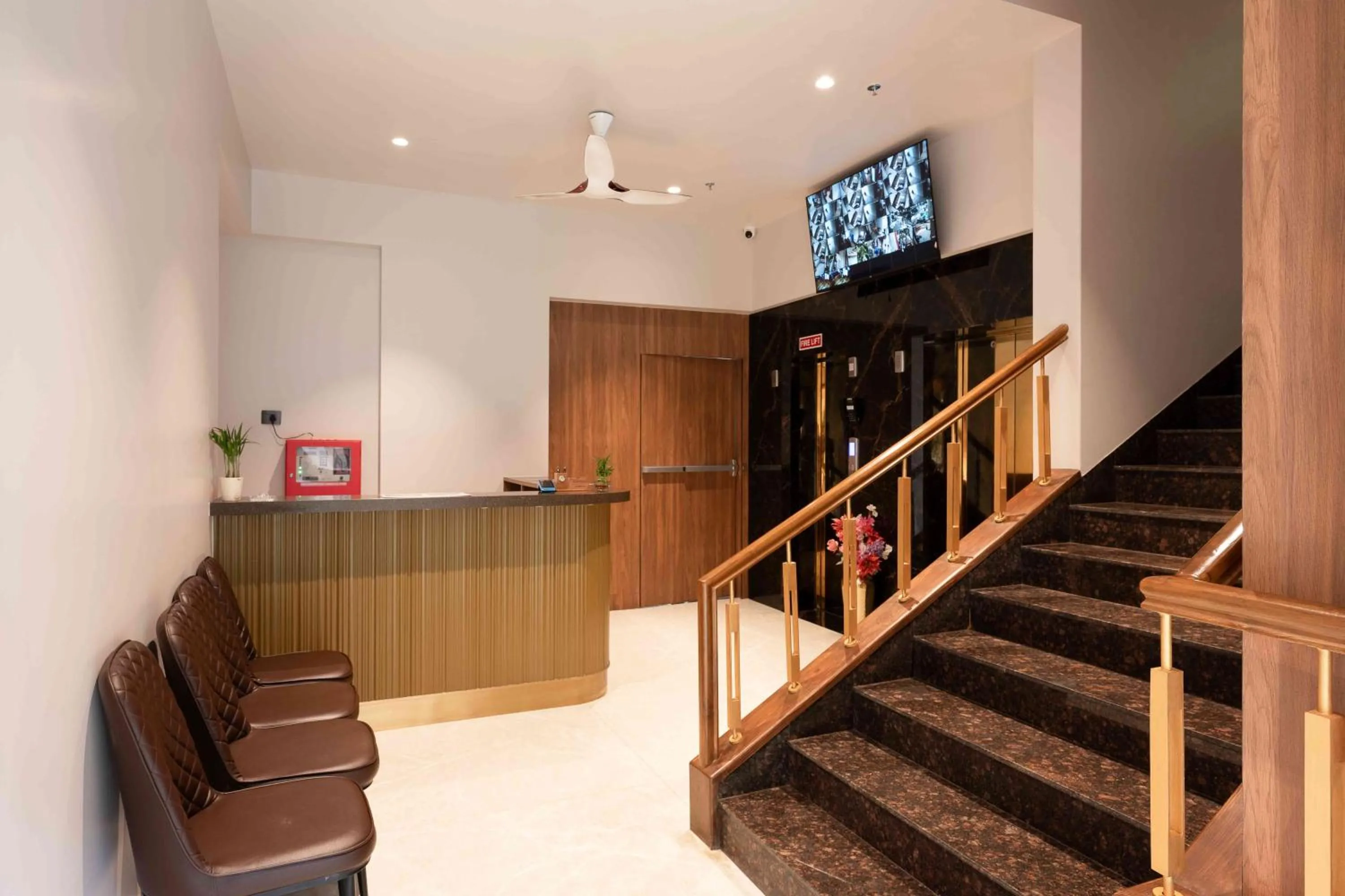 Lobby or reception in Nine Square Residency