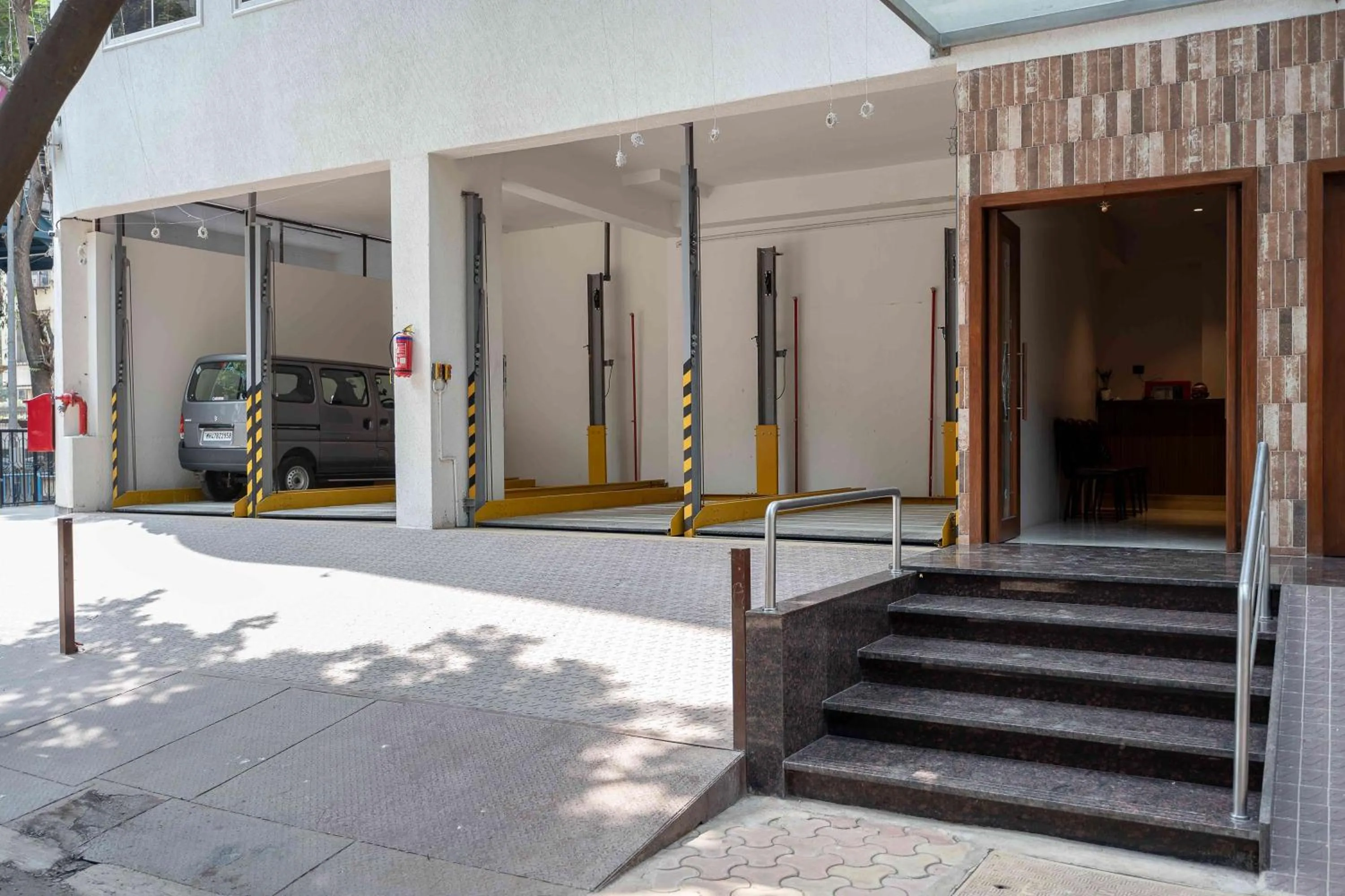 Facade/entrance in Nine Square Residency