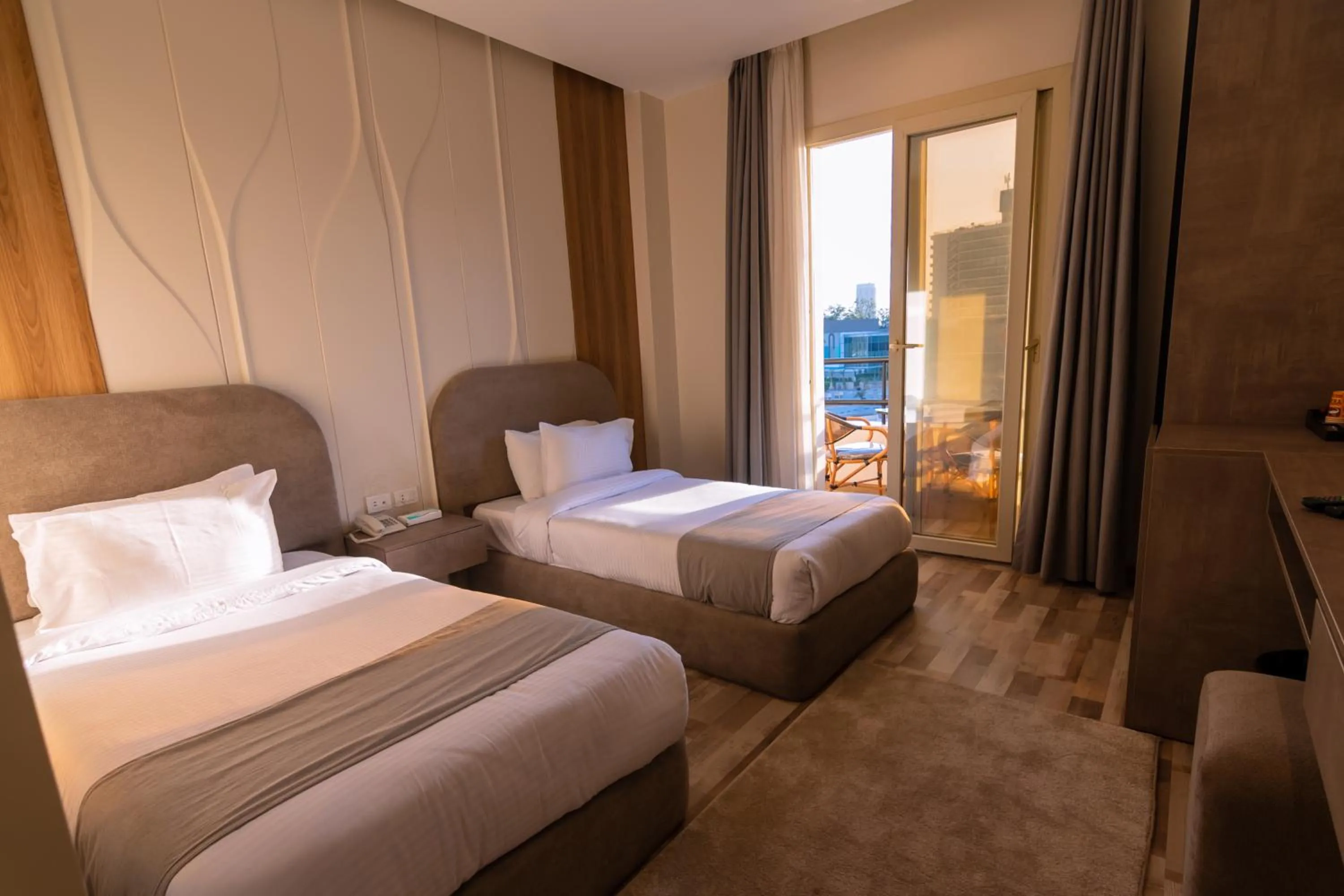 Superior Double or Twin Room with City View in Elevana Boutique hotel
