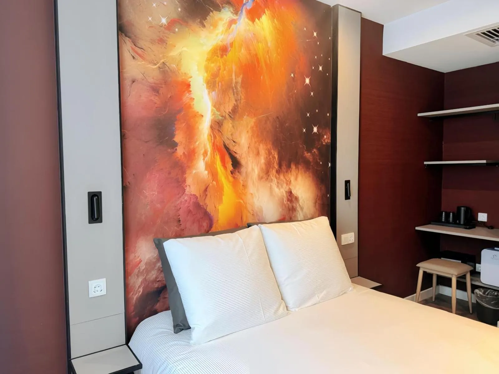 Bedroom, Bed in Nebula Hotel by Ine's