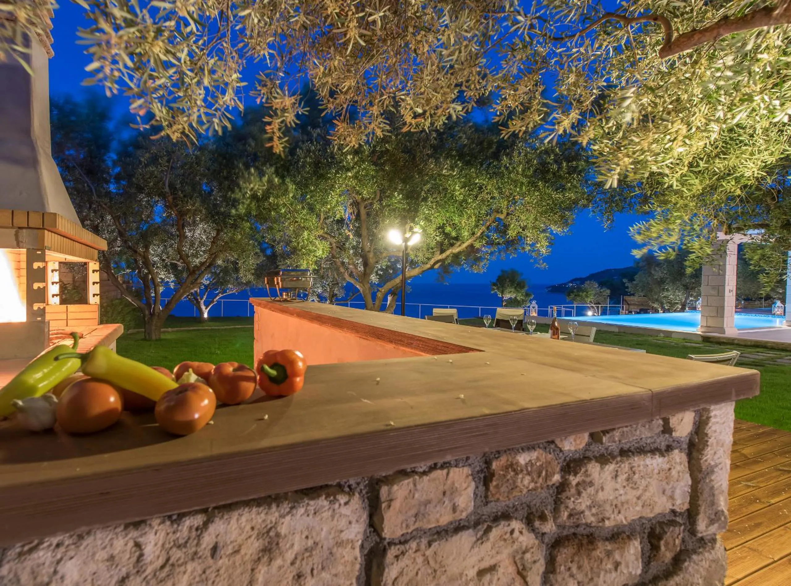 BBQ facilities in Avra Luxury Villa & Spa