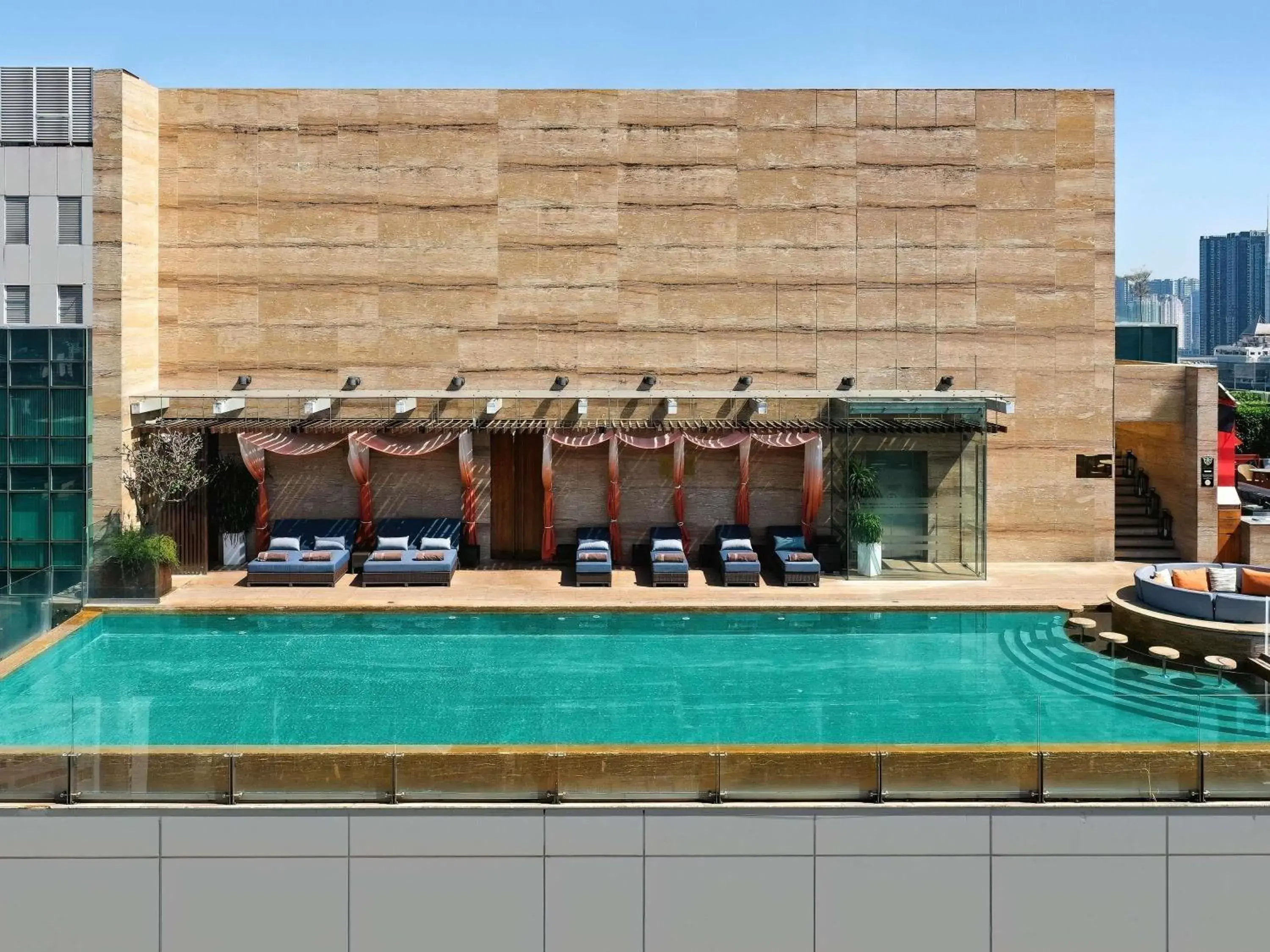 Pool view in Hotel Des Arts Saigon Mgallery Collection Pool view in Hotel Des Arts Saigon Mgallery Collection