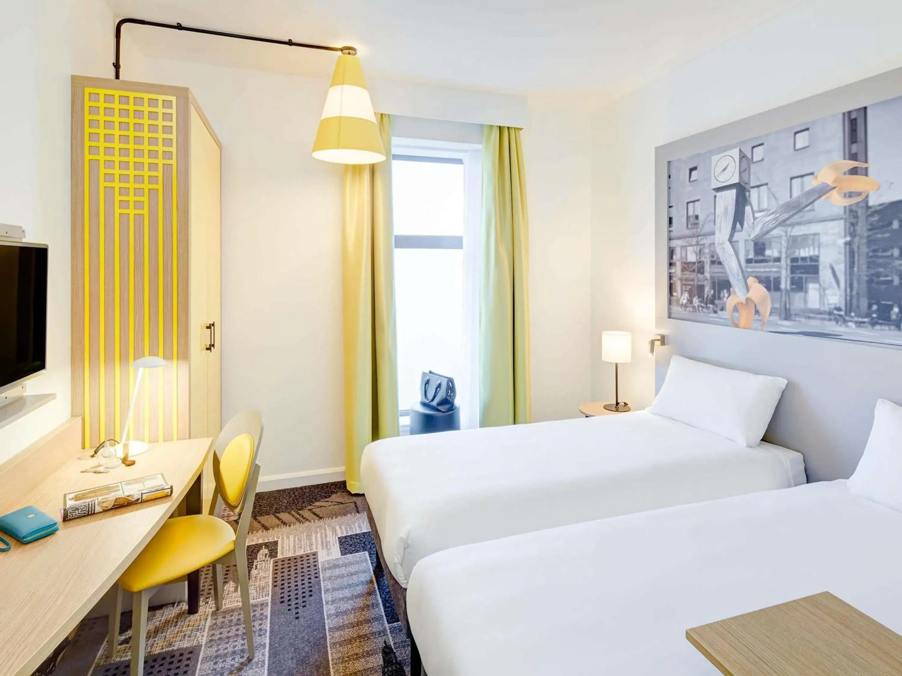 Bedroom, Bed in ibis Styles Glasgow Centre George Square Bedroom, Bed in ibis Styles Glasgow Centre George Square