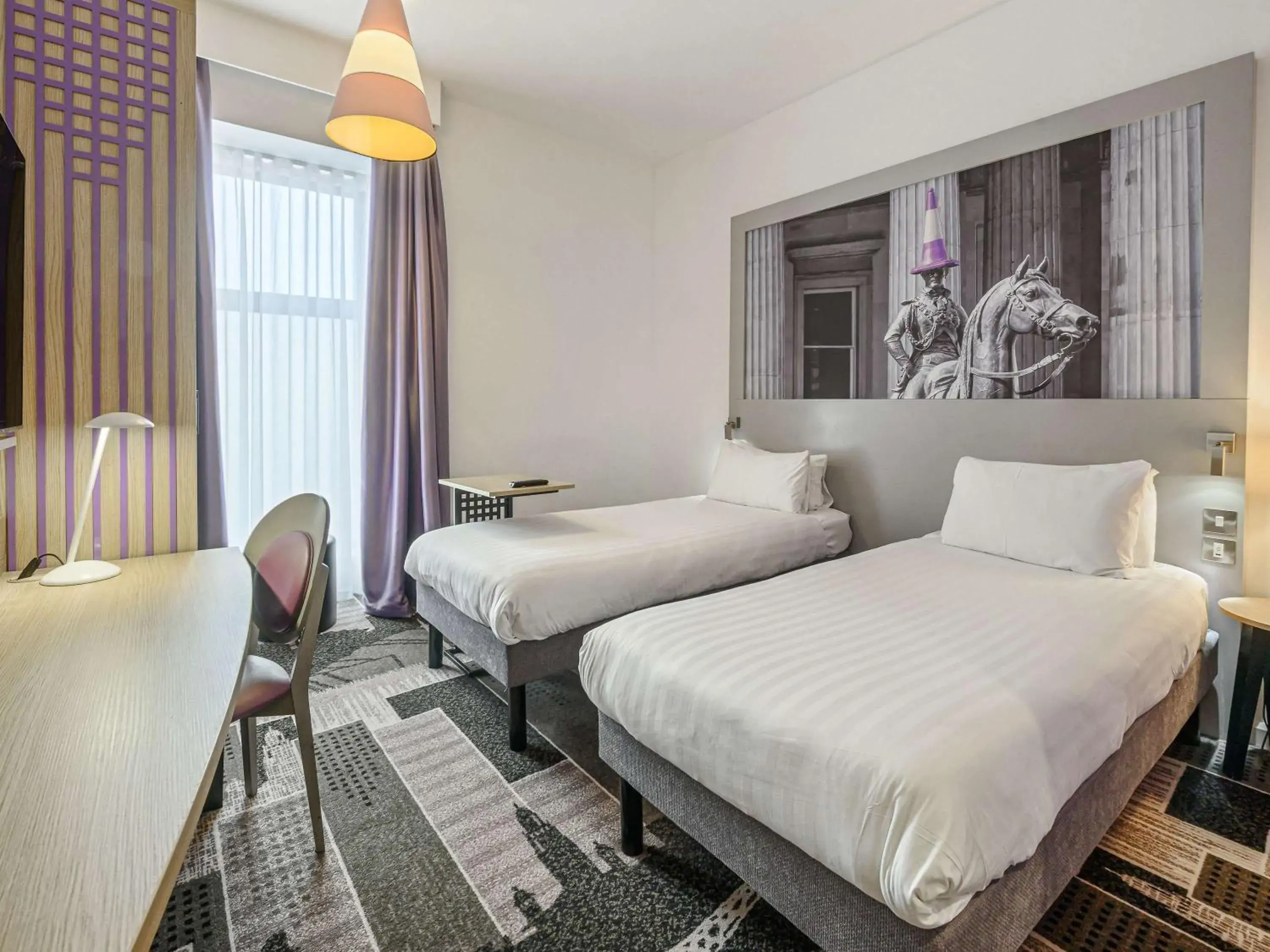 Bedroom, Bed in ibis Styles Glasgow Centre George Square Bedroom, Bed in ibis Styles Glasgow Centre George Square