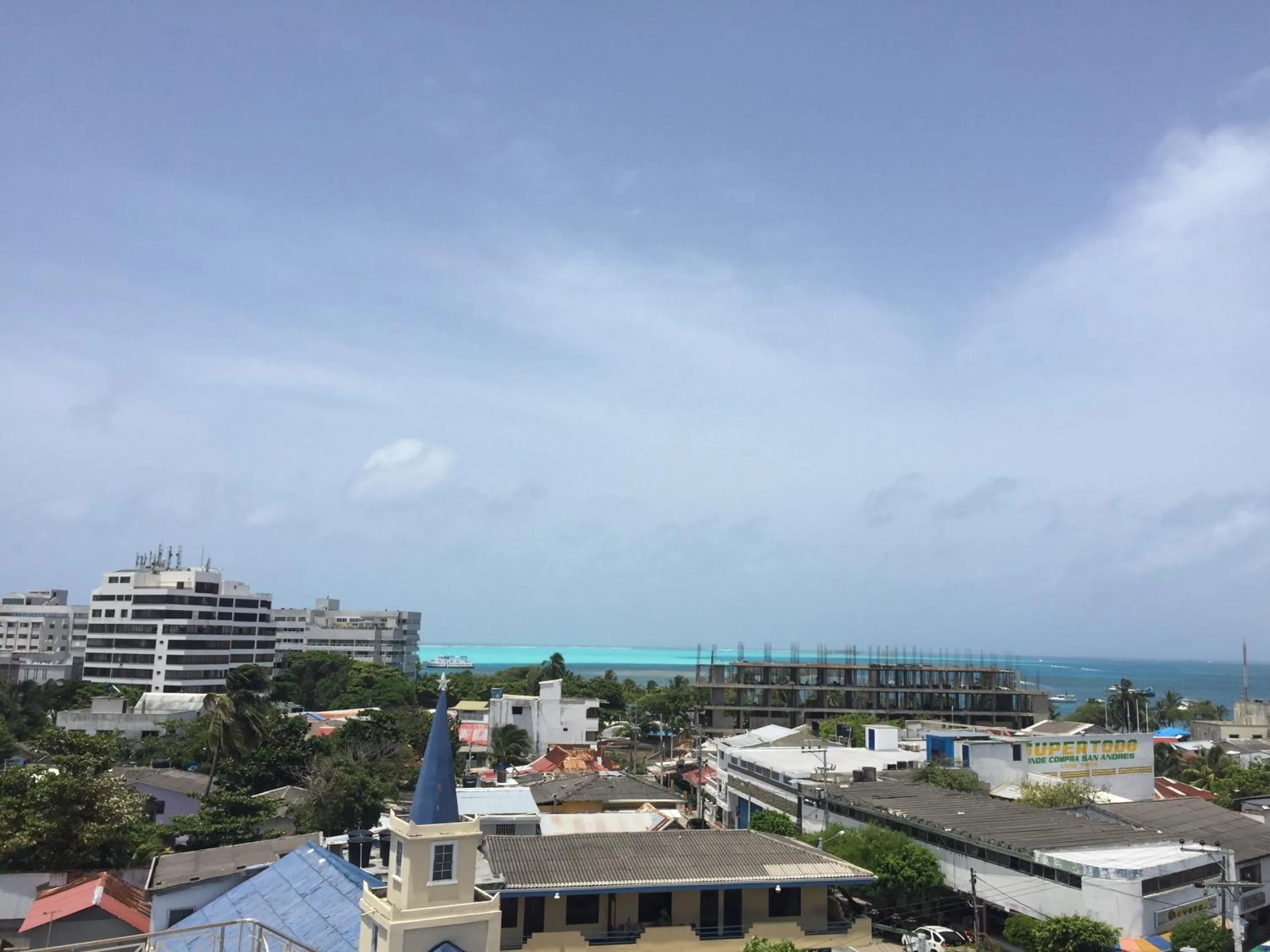 Bird's eye view in Hostal Central Beach