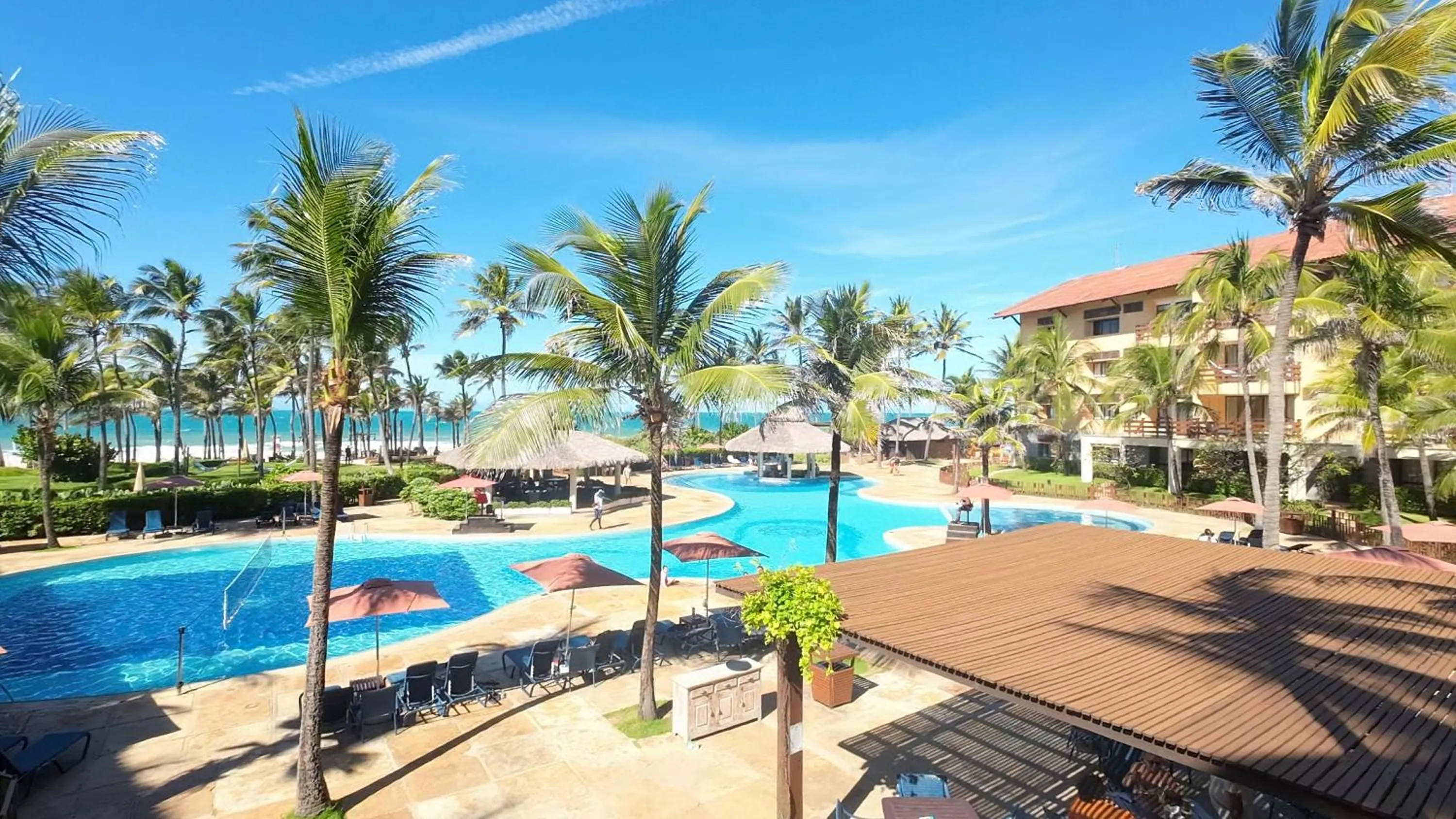 Pool view in Apartamento - Pé na areia - Ao lado do parque aquático - Administrado por Anfitrião