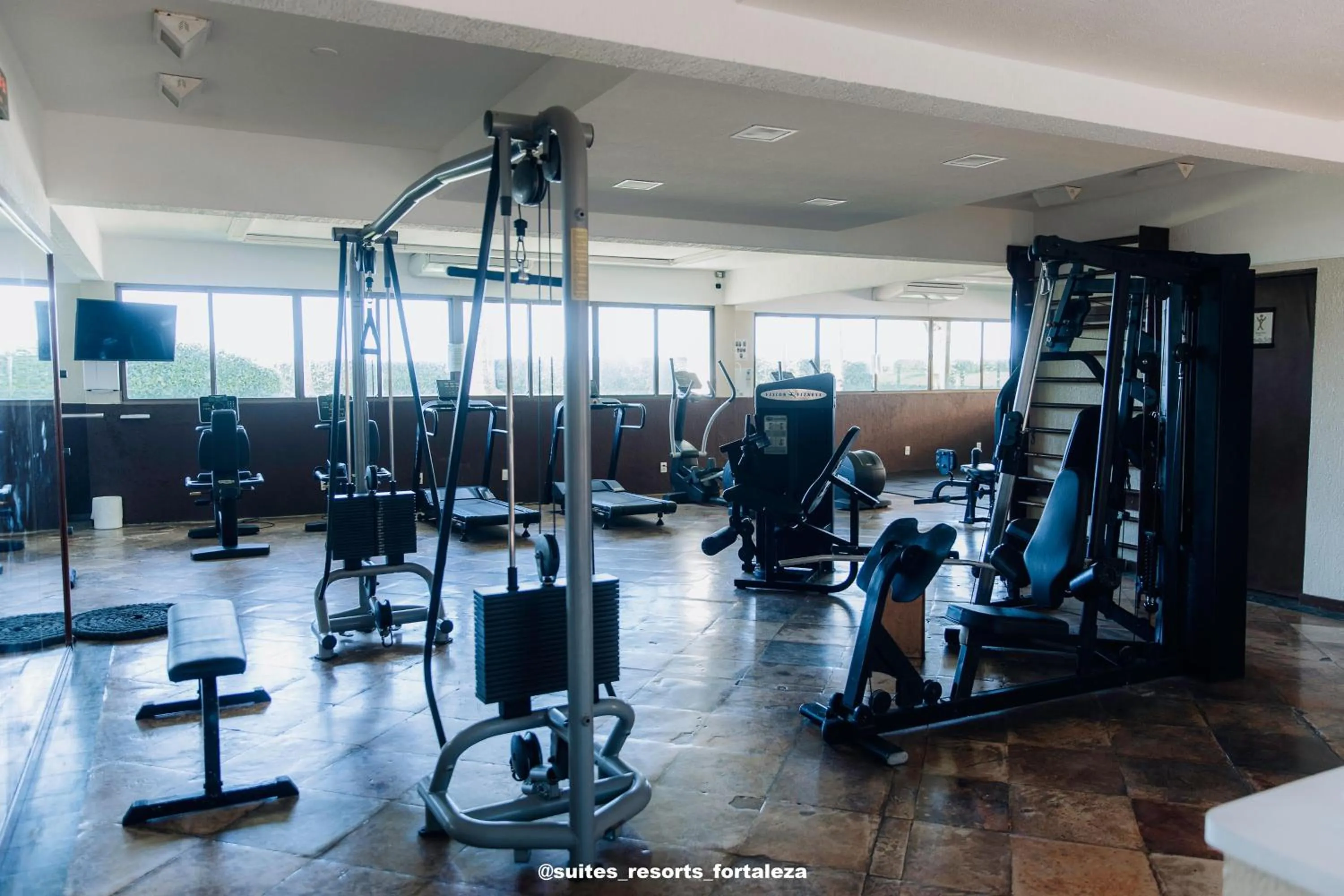 Fitness centre/facilities in Apartamento - Pé na areia - Ao lado do parque aquático - Administrado por Anfitrião