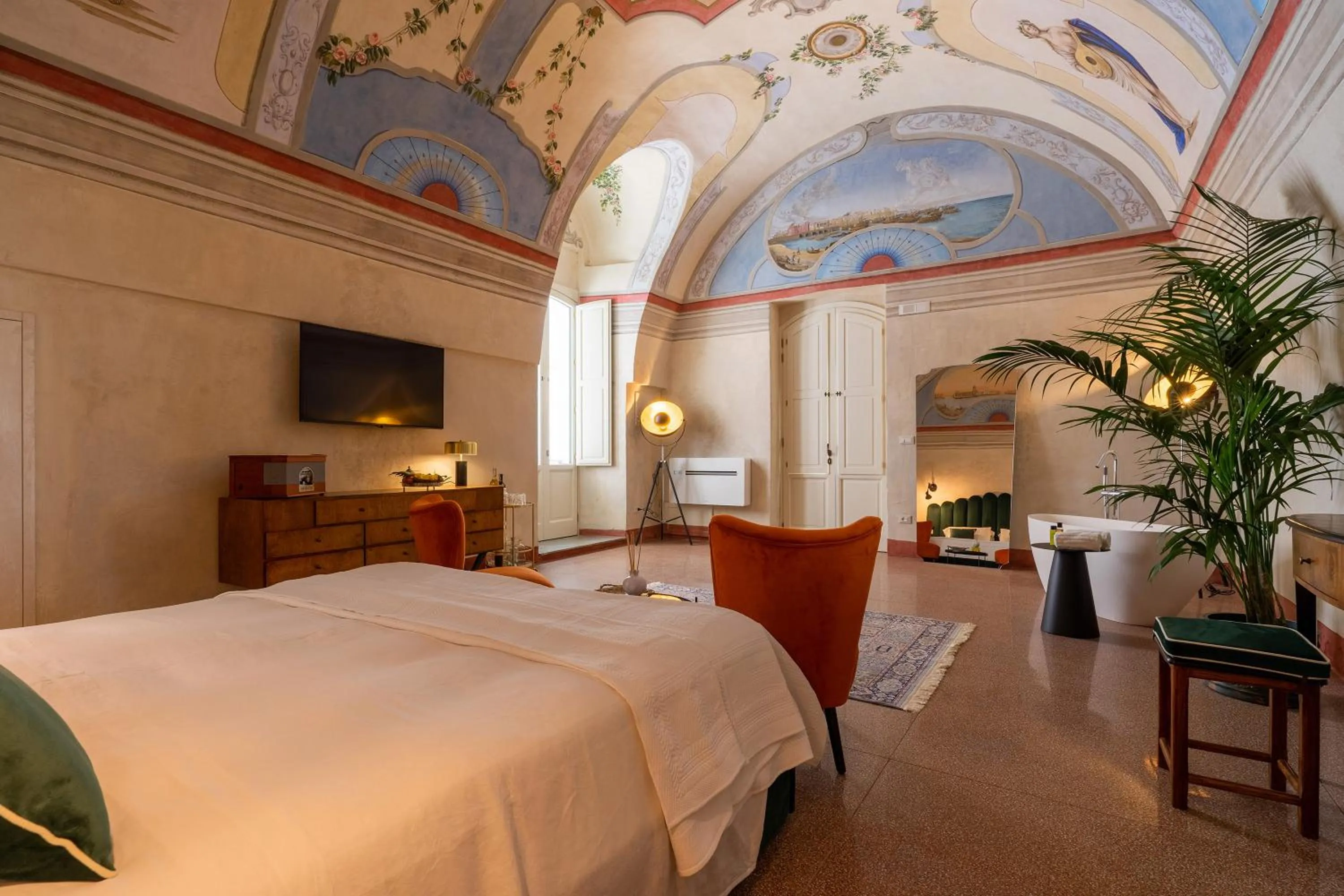 Bed in Relais La Casa del Poeta